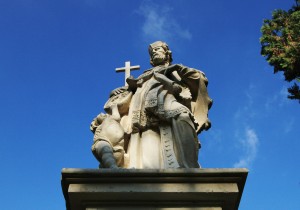Statuia Sfântului Ioan de Nepomuk - detaliu monument