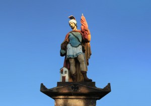 Statuia Sfântului Florian  - vedere frontală